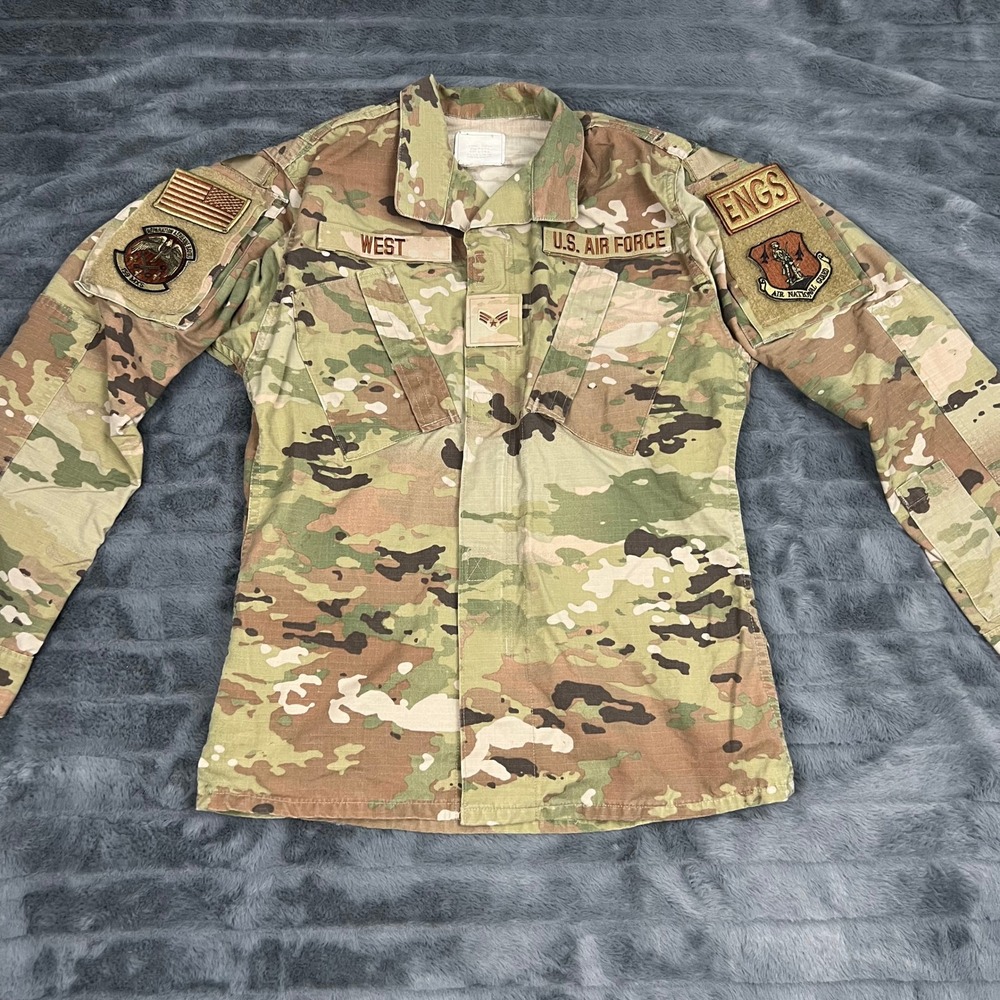 US Air Force OCP Camouflage Uniform Coat XS-Short 159 MXS Air National Guard